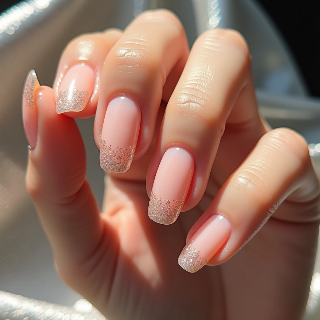 Peachy Glitter Pink Jelly