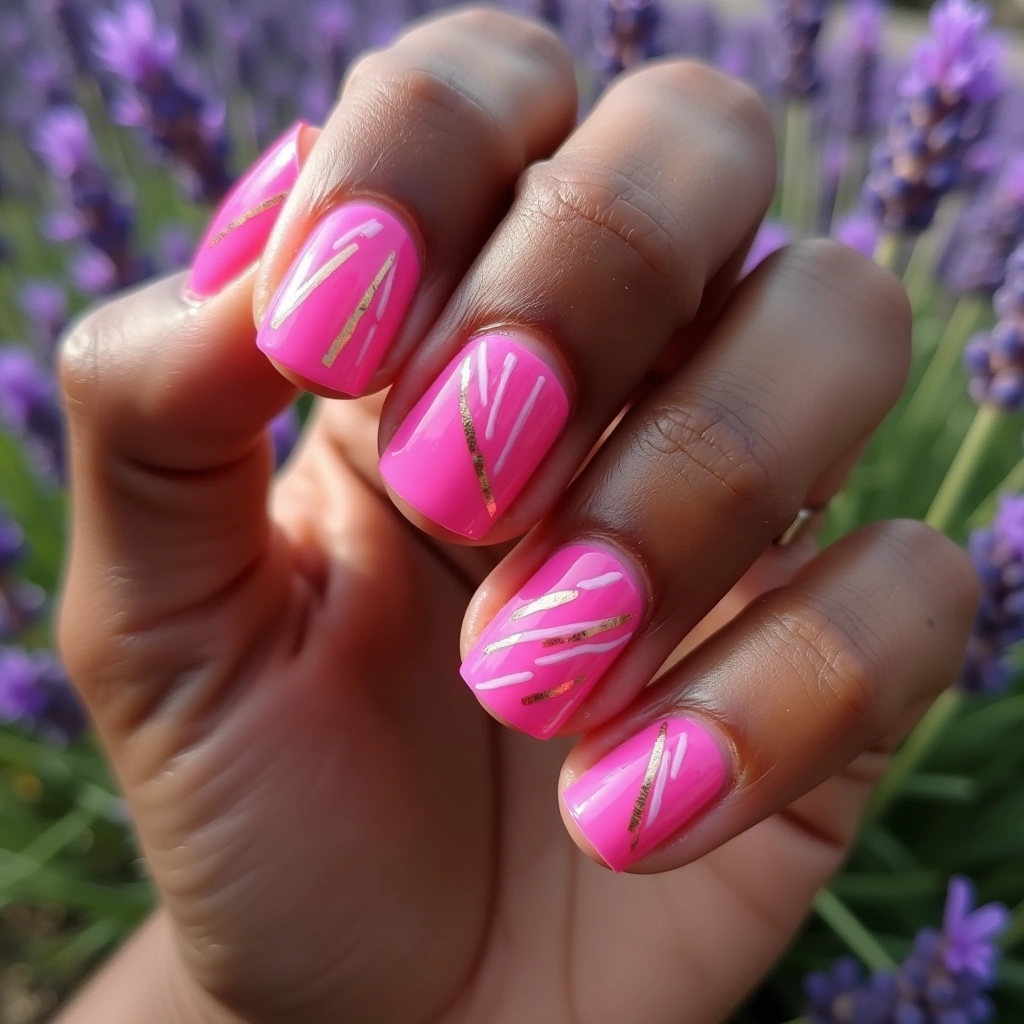 Stylish Stripe Pink Jelly
