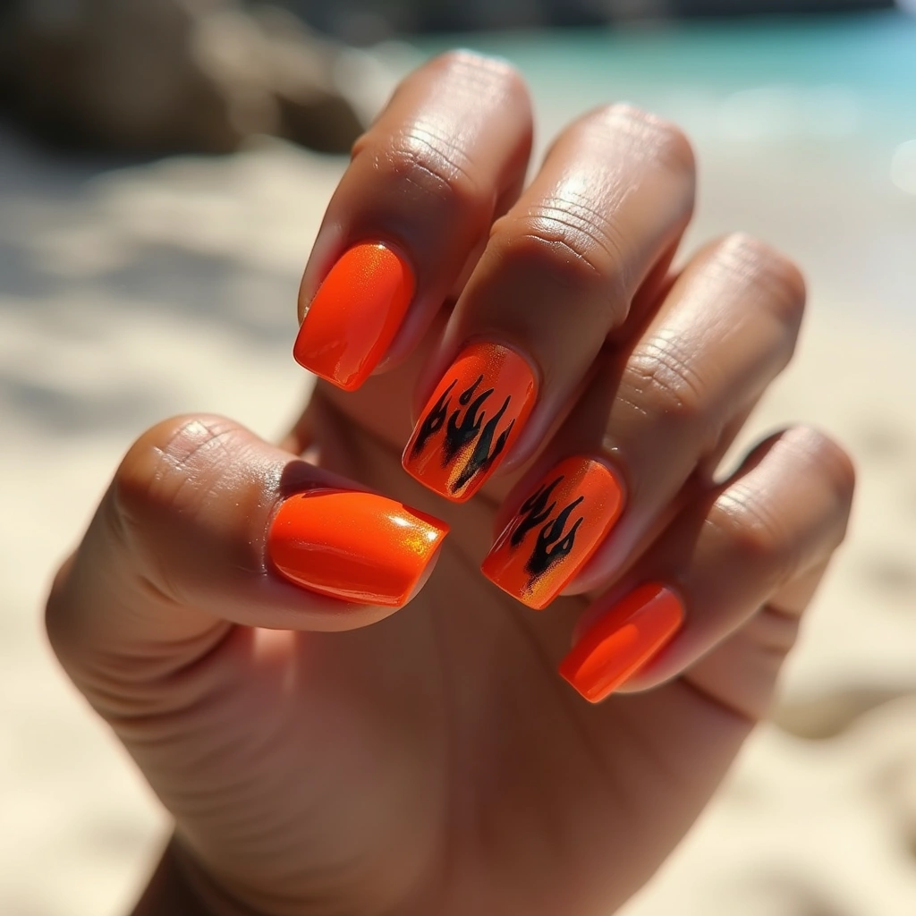 Fiery Chrome Ombre