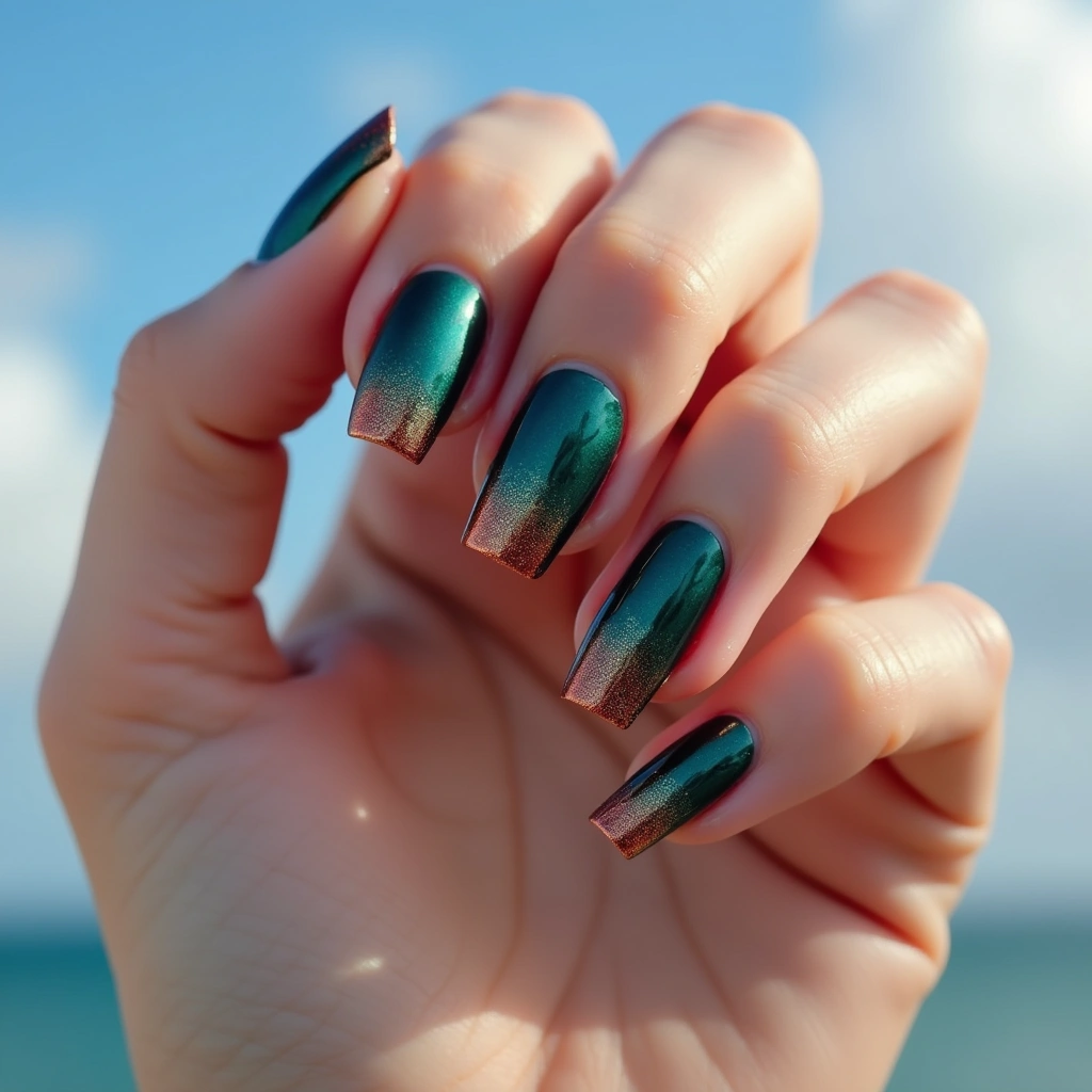 Beachy Chrome Ombre