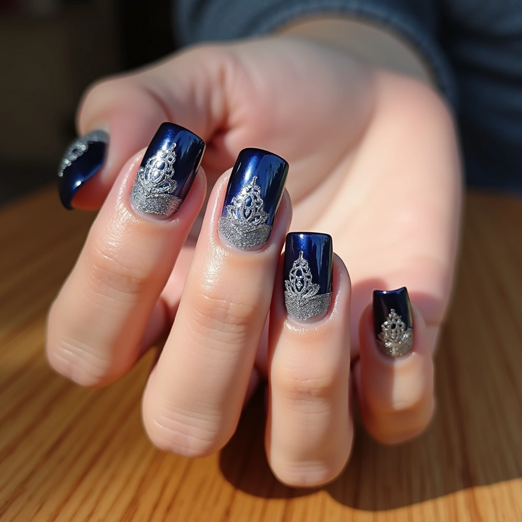 Lace Chrome Ombre