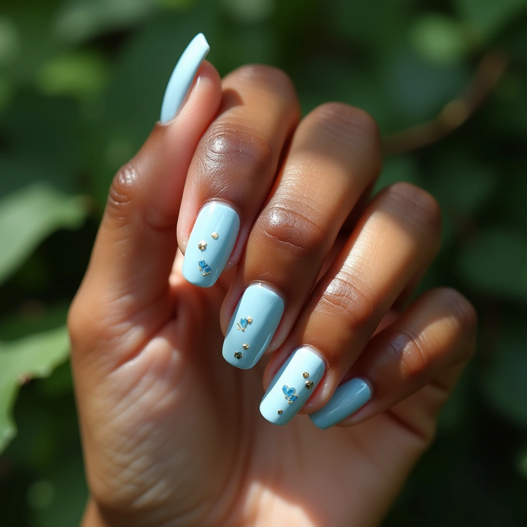 Playful Sapphire Hearts