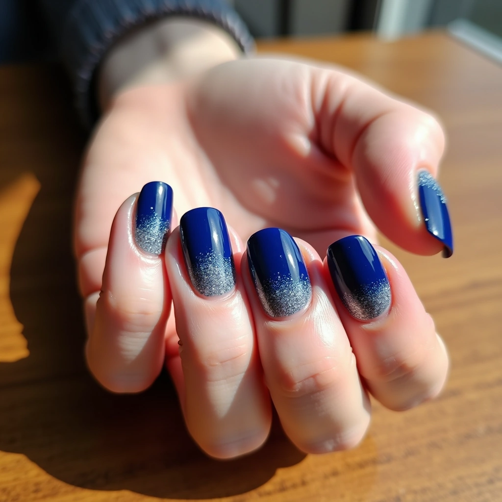 Glamorous Sapphire Ombre