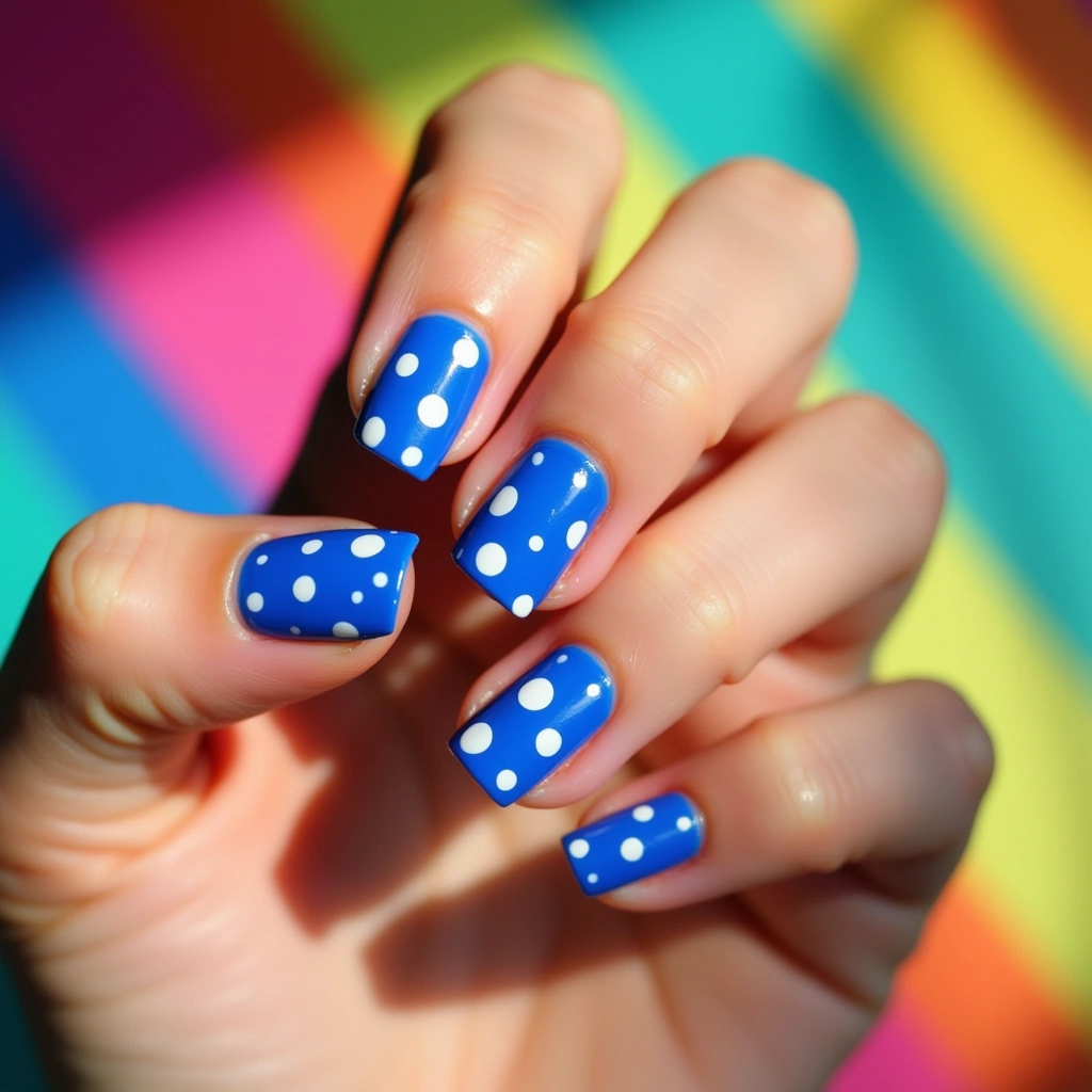Cheerful Sapphire Dots