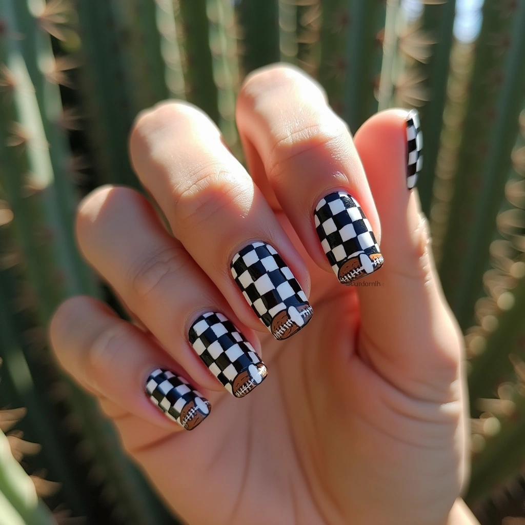 Checkered Football Play