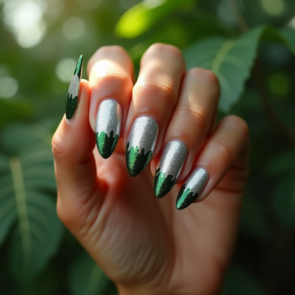 Silver Touchdown Glitter