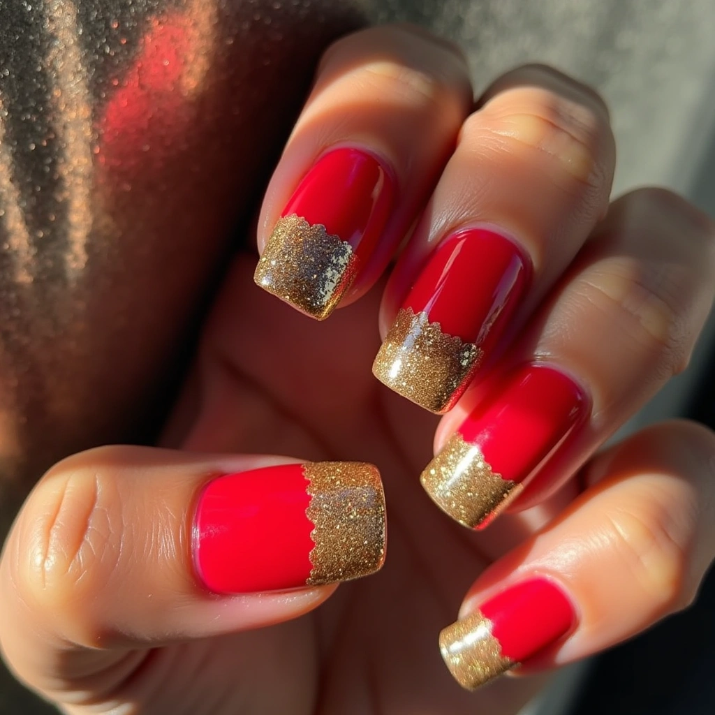 Bold French With Gold