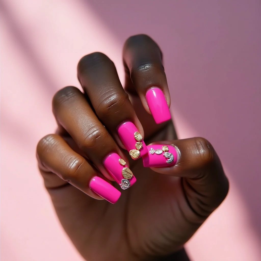 Fuchsia Seashell Statement