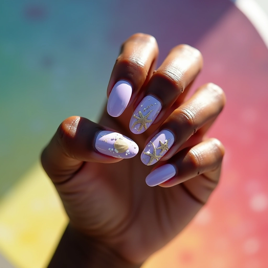 Lilac Seashell Contrast