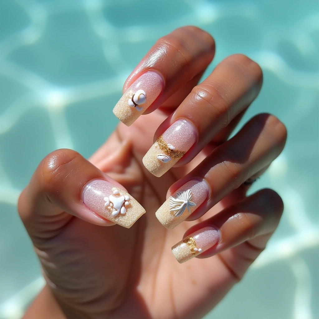 3D Seashell Scene