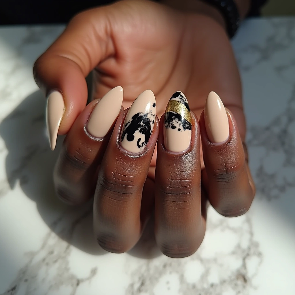Bold Abstract Champagne