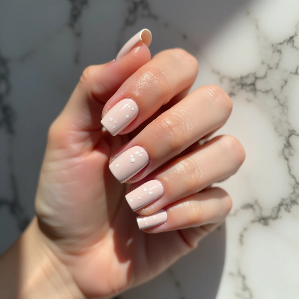 Minimalist Champagne Dots