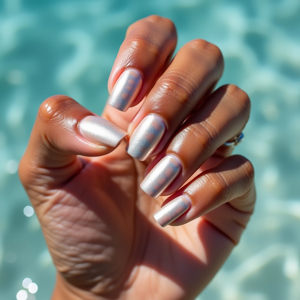 Textured Champagne Stripes