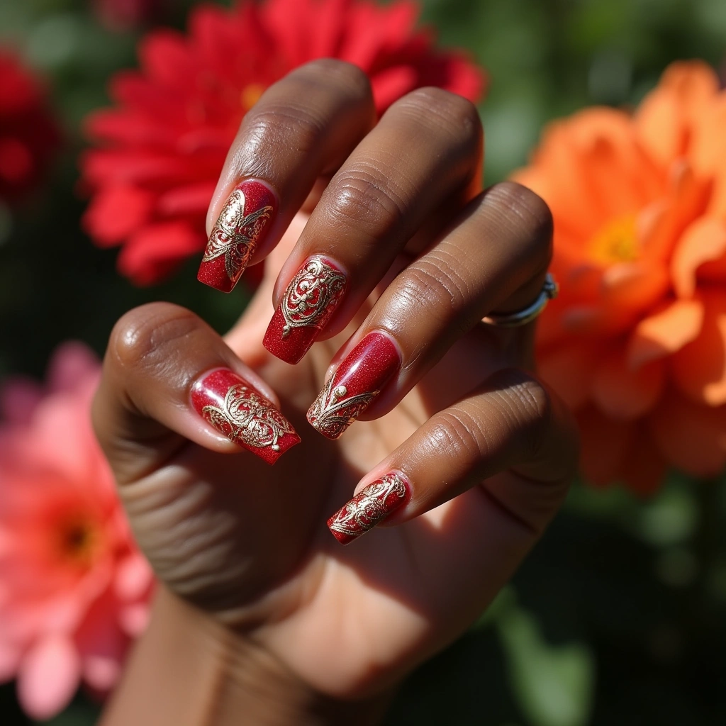 Opulent Red Elegance