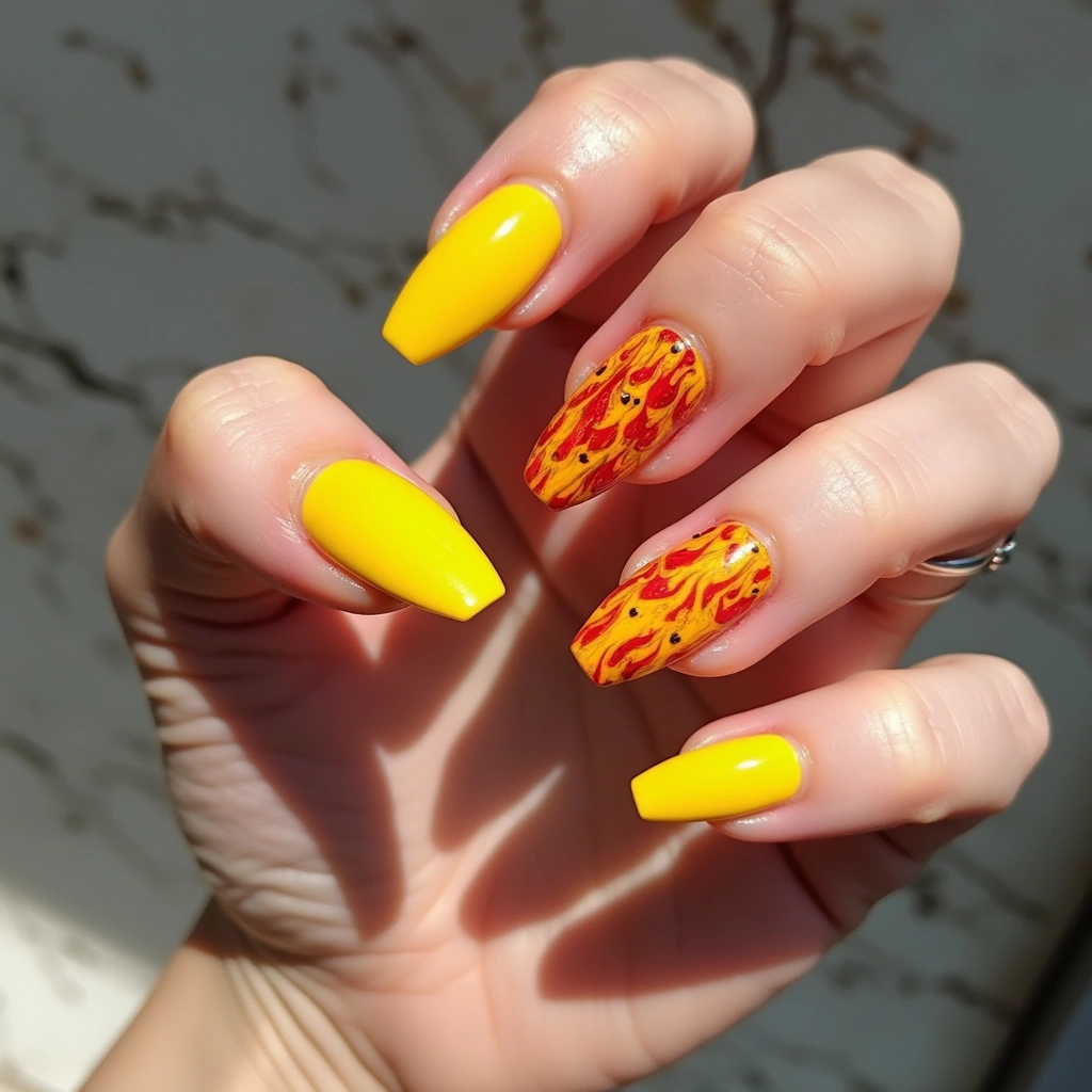 Fiery Yellow Dragon