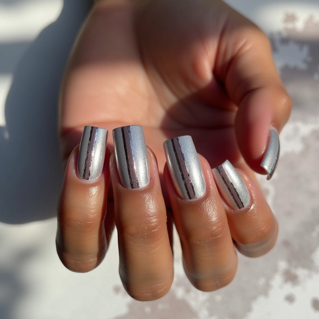 Sleek Platinum Stripe