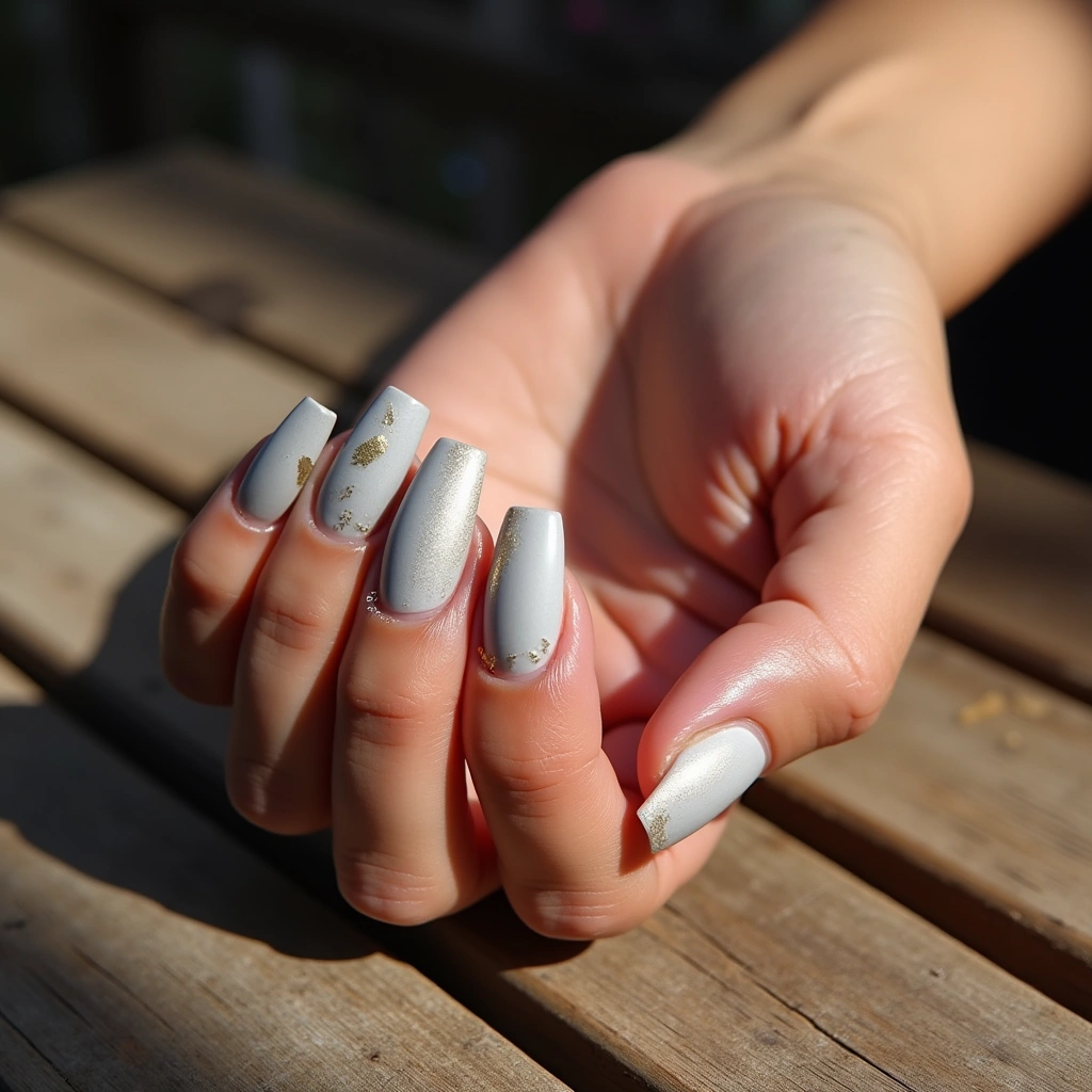 Luxurious Platinum Leaves