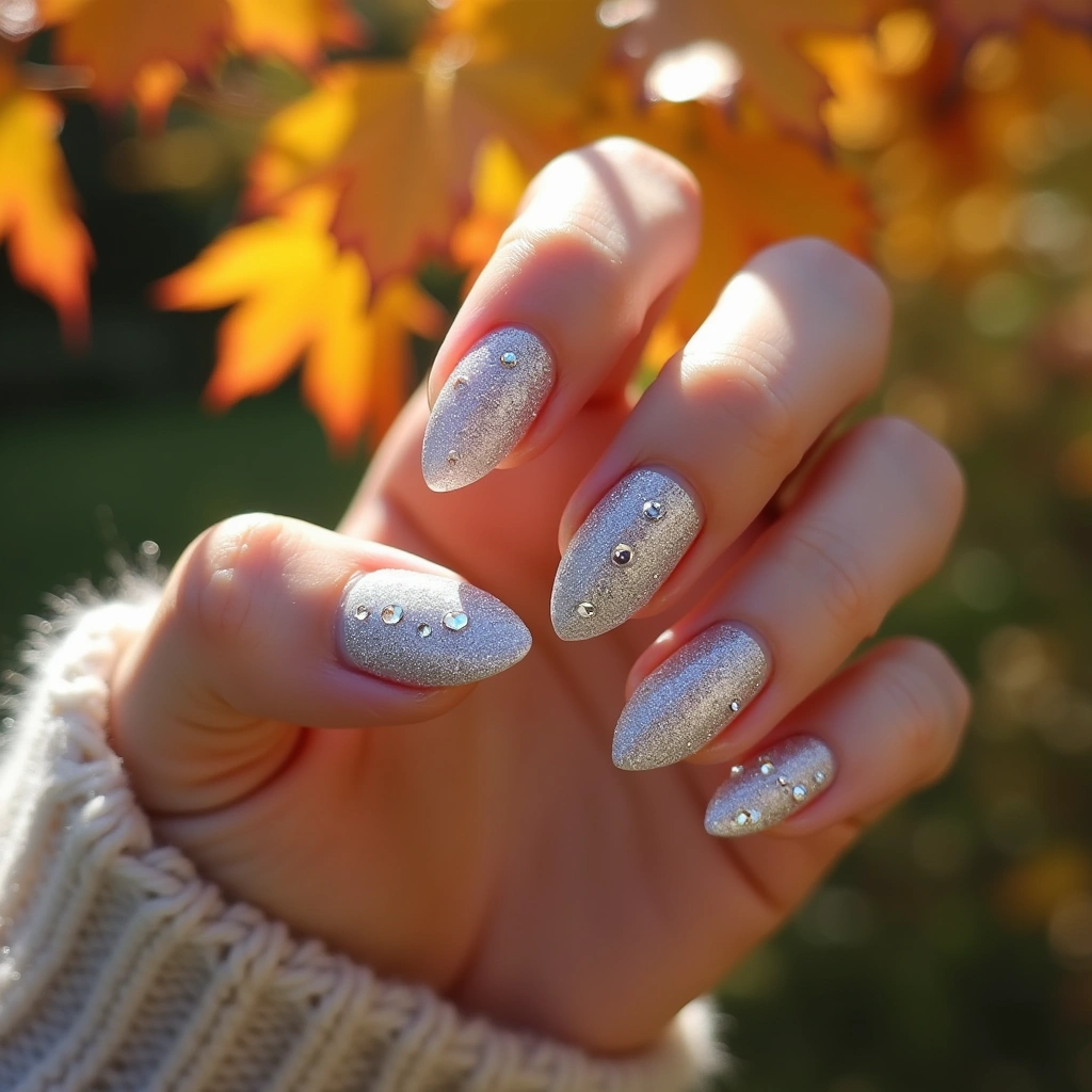 Glittering Platinum Ombre