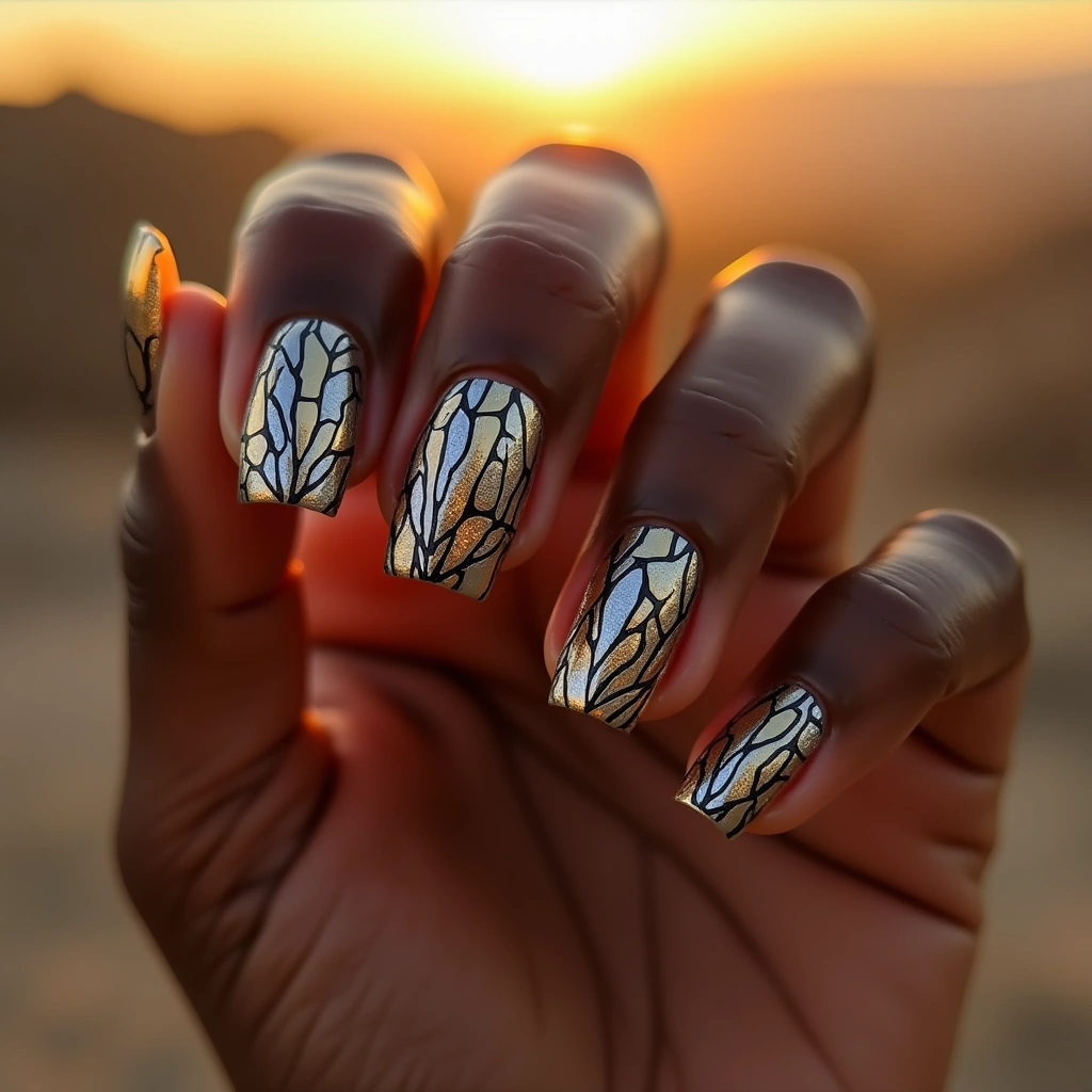Edgy Platinum Tribal