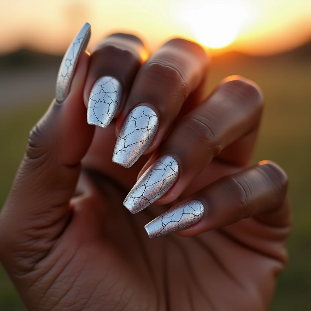 Cracked Platinum Contrast