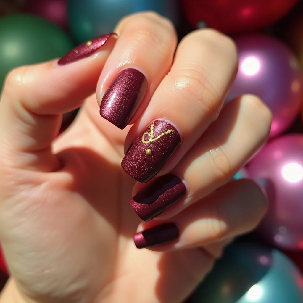 Burgundy Bells Christmas French