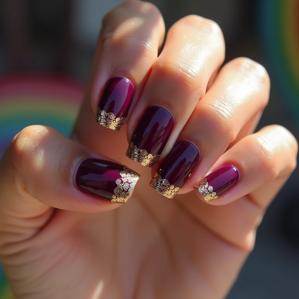 Lace Plum Christmas French
