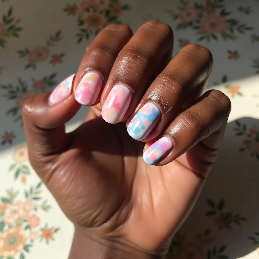 Watercolor Chestnut Ombre