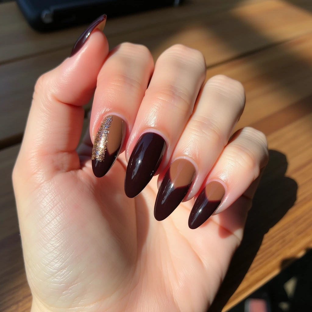 Glitter Stiletto Ombre