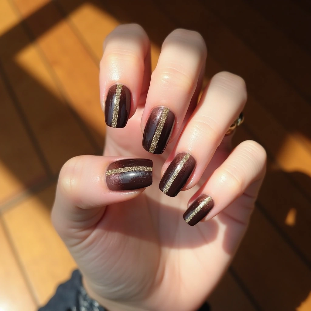 Stripe Espresso Ombre