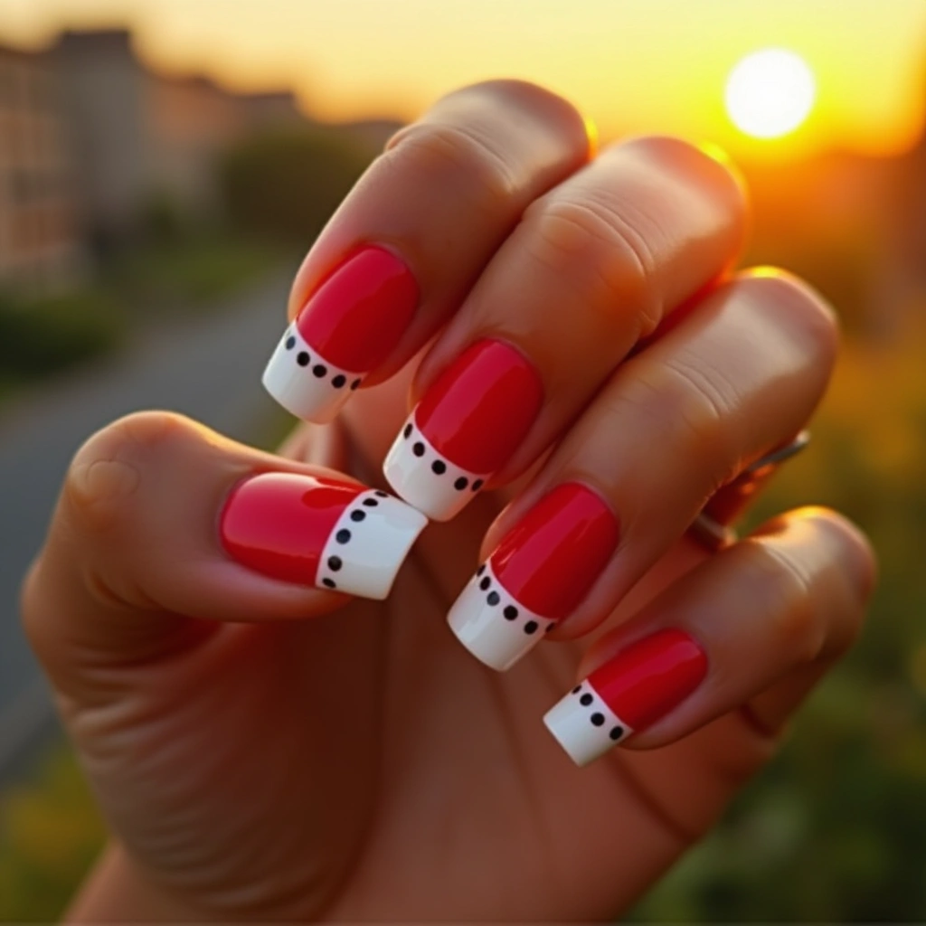 Retro Red French Coffin