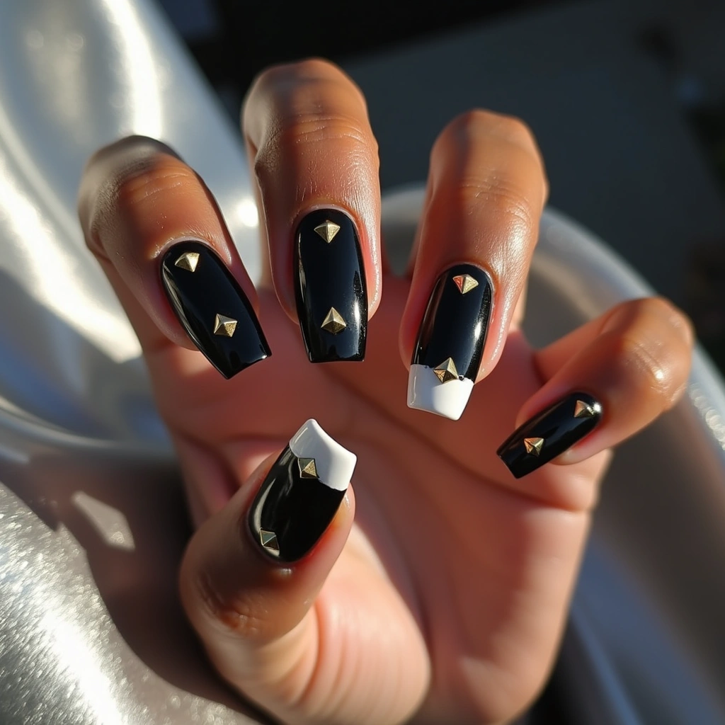 Bold Black French Coffin