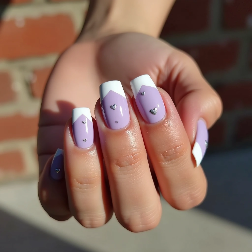 Romantic Lilac French Coffin