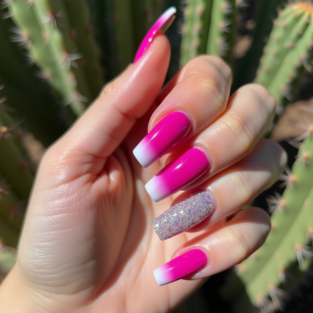Dazzling Fuchsia French Coffin