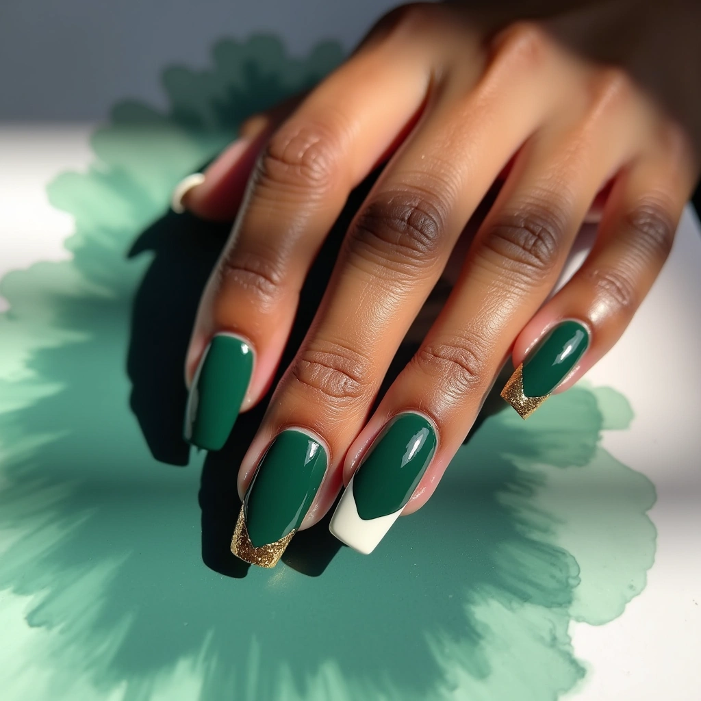 Luxurious Green French Coffin