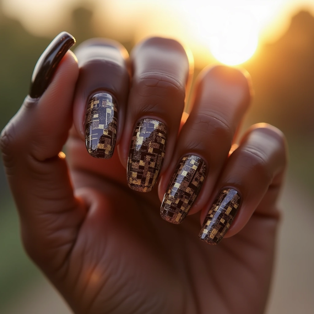 Winter Chocolate Checkered