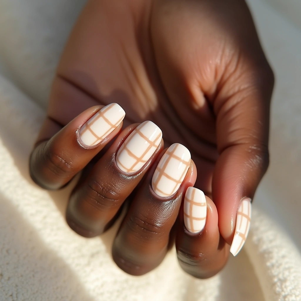 Cozy Cream Checkered