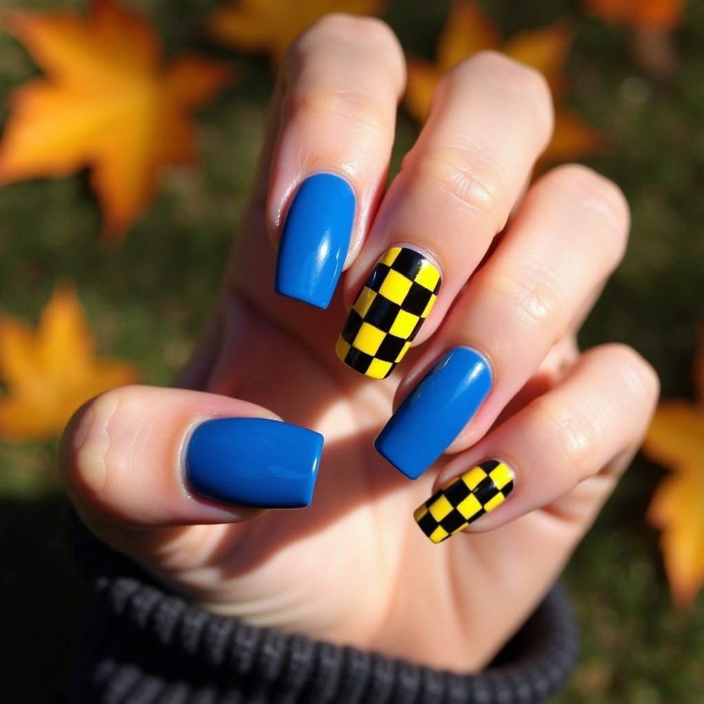 Bold Electric Checkered
