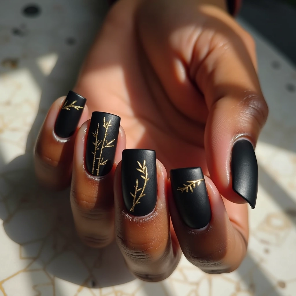 Gold Foil Bamboo