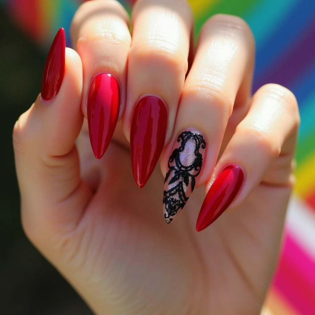 Red Lace Elegance