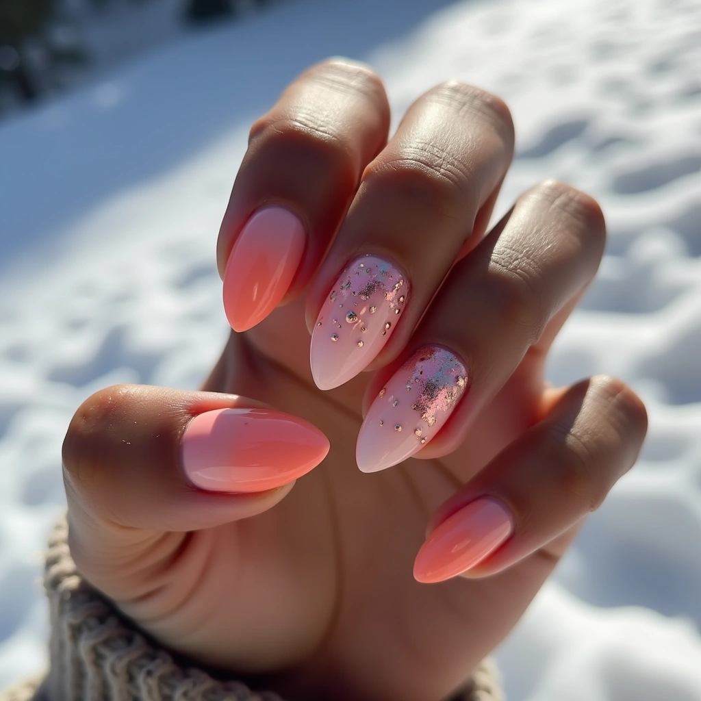 Coral Swirl Elegance