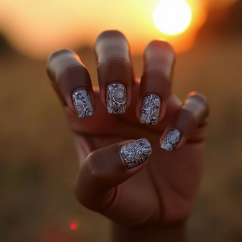 Edgy Brown Acrylic