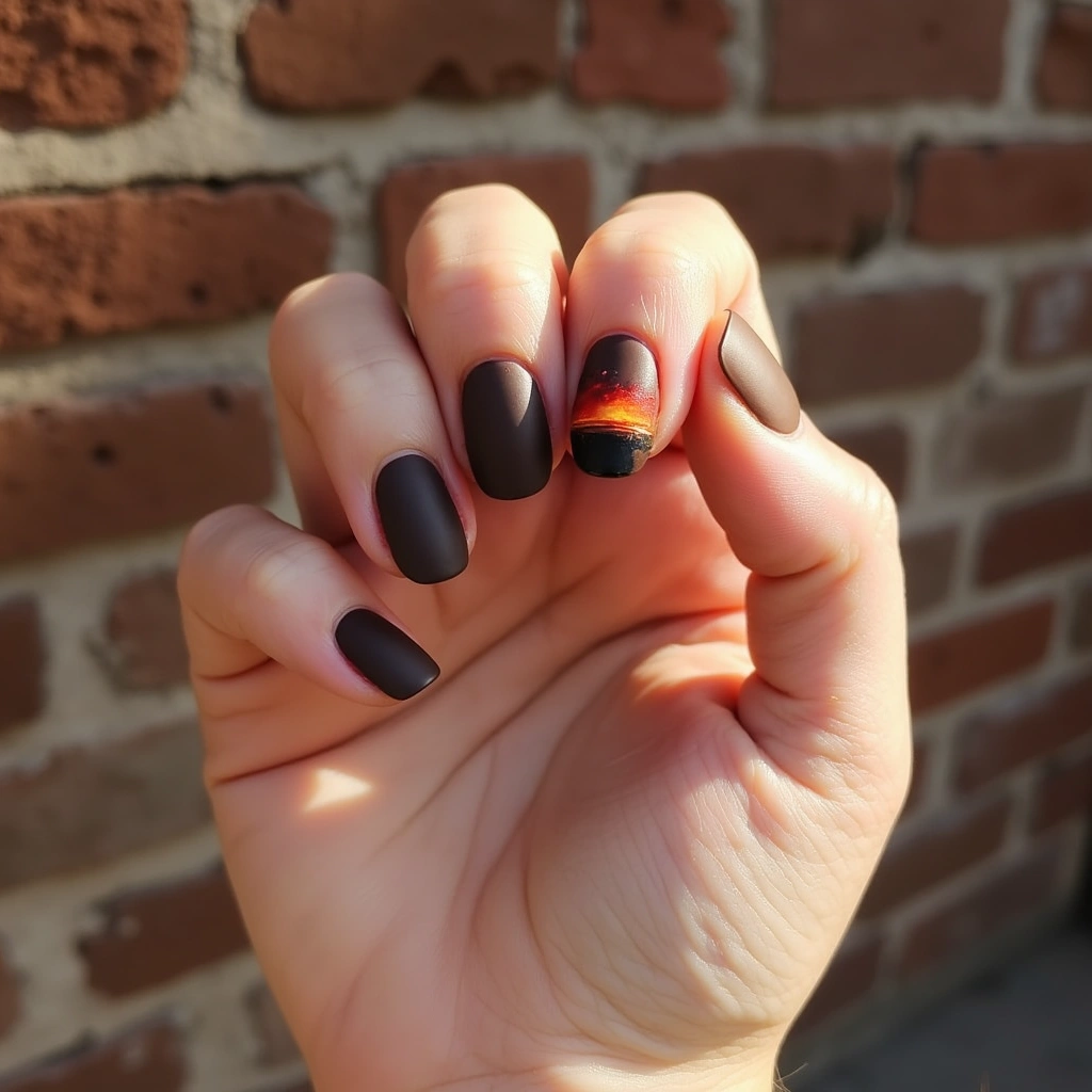 Artistic Brown Acrylic