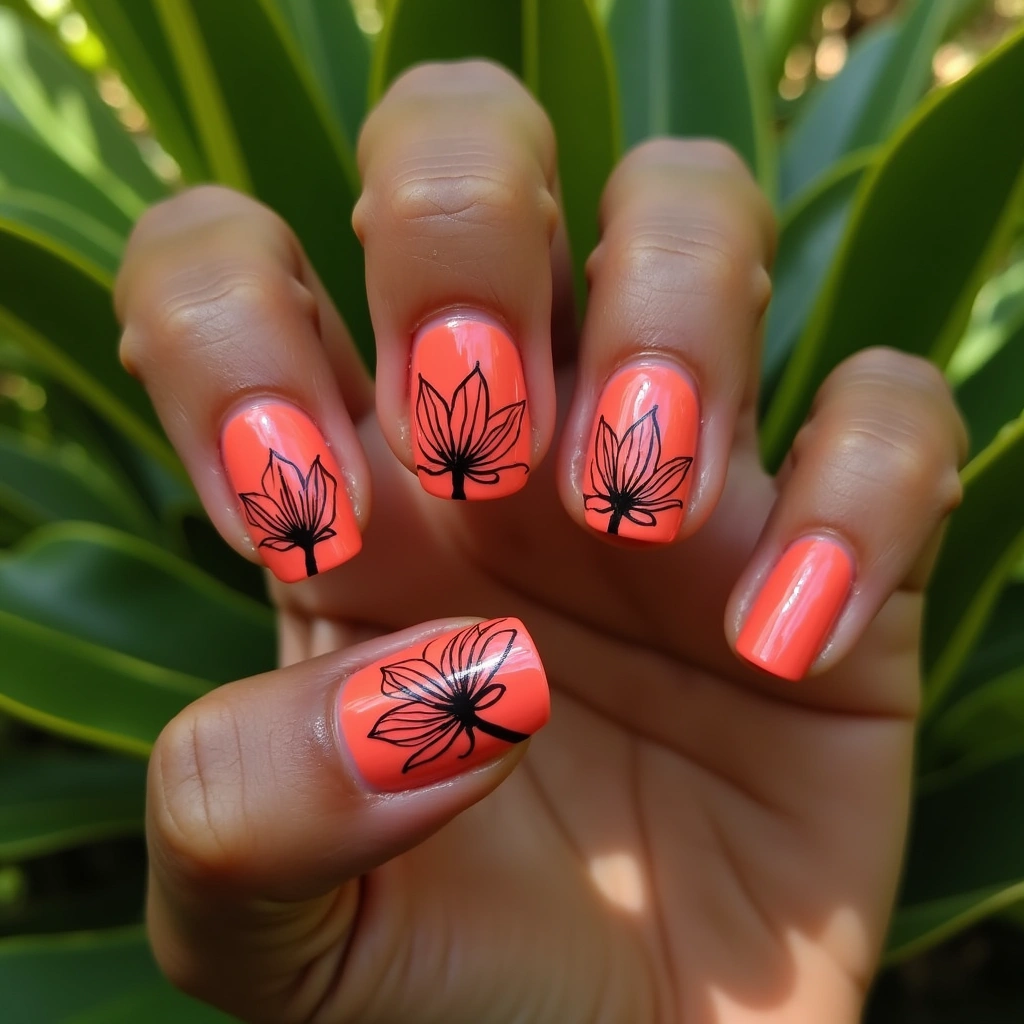 Coral Magnolia Contrast