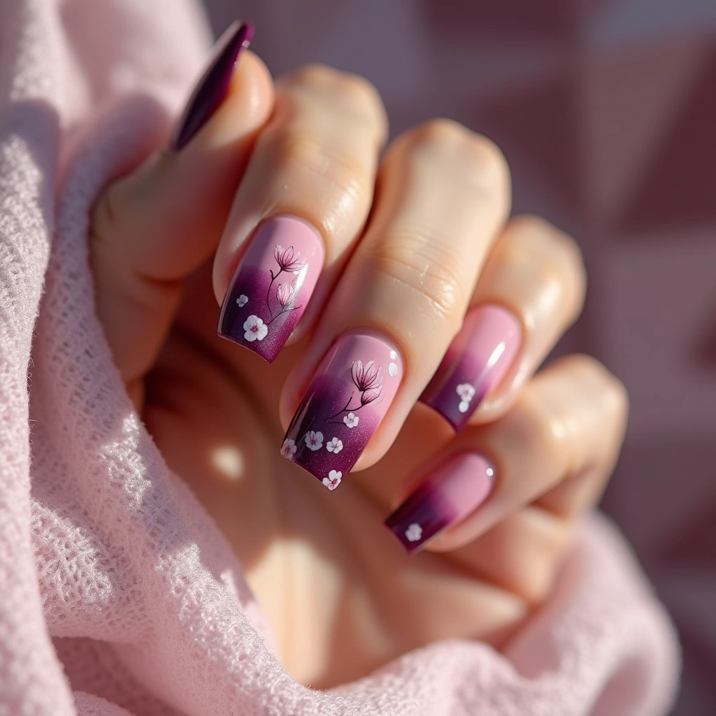 Plum Magnolia Gradient