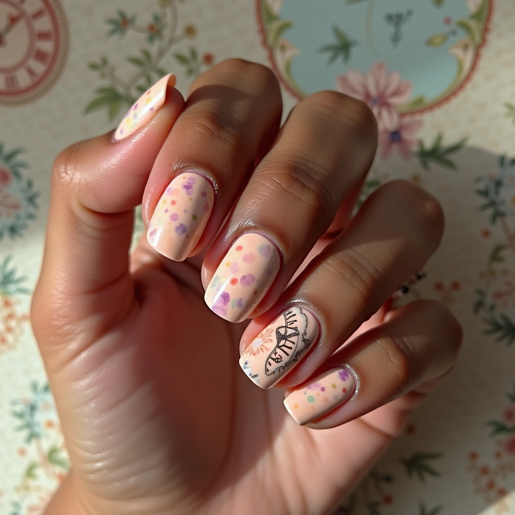 Peach Pastel Clockwork