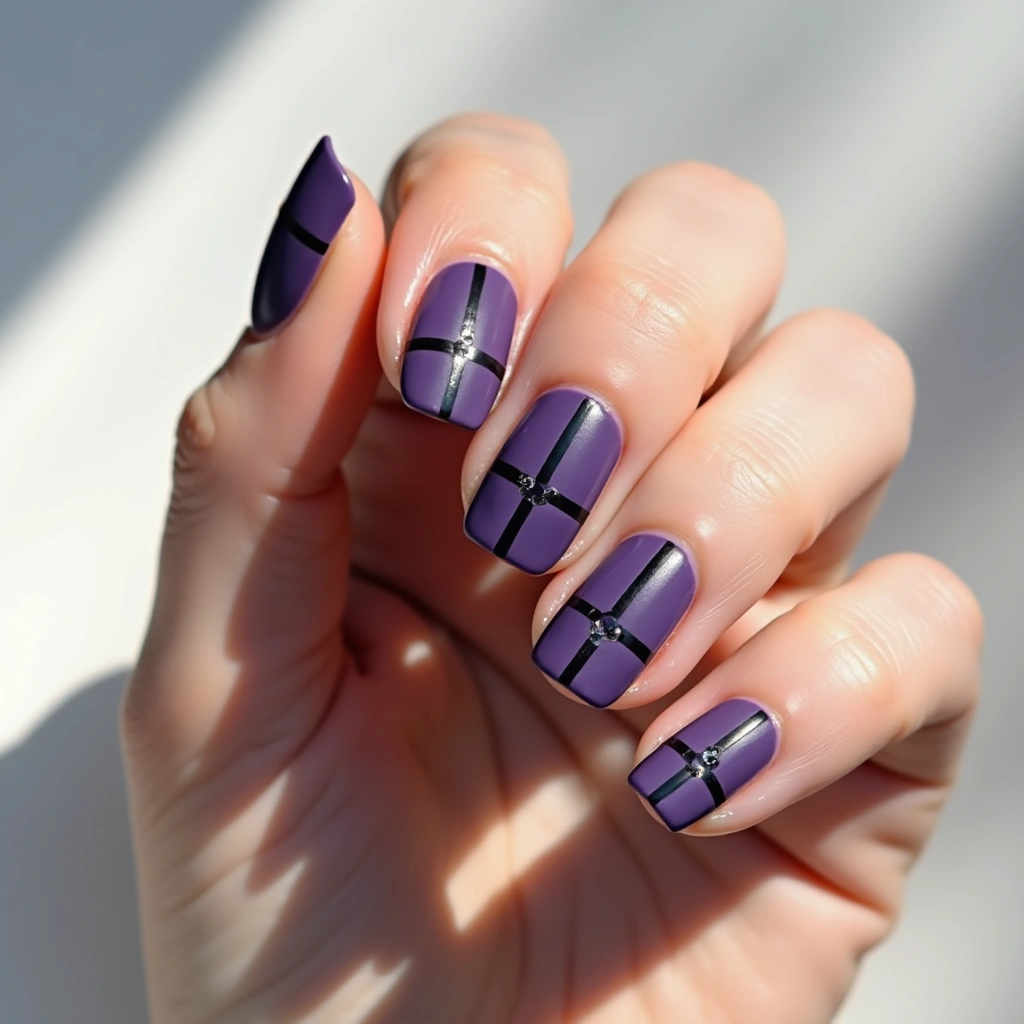 Modern Purple And Black