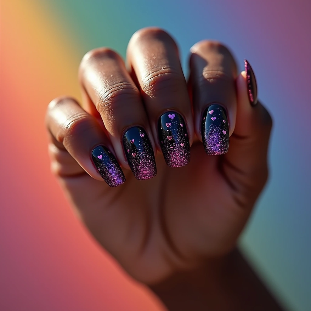 Romantic Black And Purple
