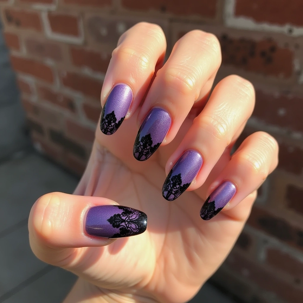 Vintage Black And Purple