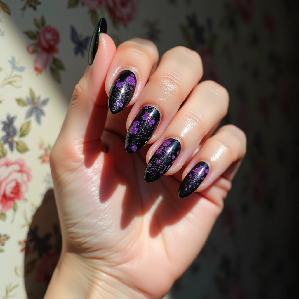 Artistic Black And Purple