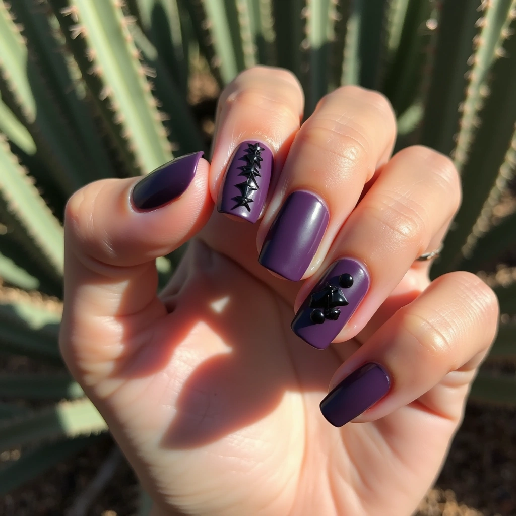 Punk Purple And Black